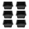 American Built Pro Utility Storage Tote, 13 in L x 13 in W x 7 in H, Black, Styrene, 6 PK 1313 P6 - alternate 1